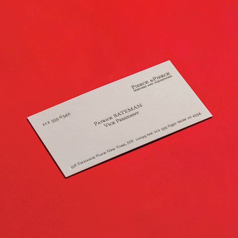 Business as Unusual: Individual Calling Card - Patrick Bateman