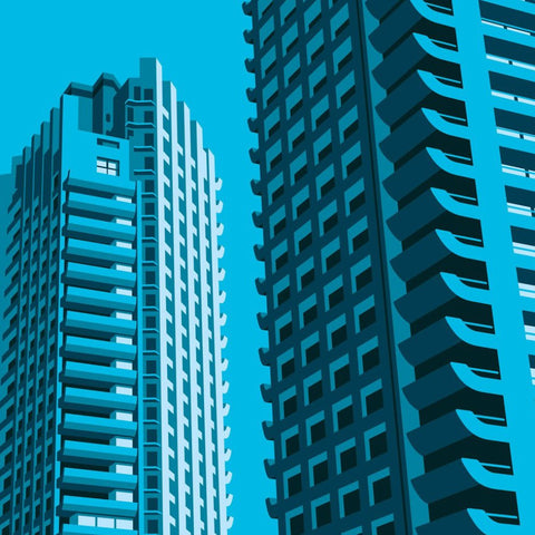 Barbican Towers Poster
