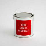 Light Red District Paint Tin Art