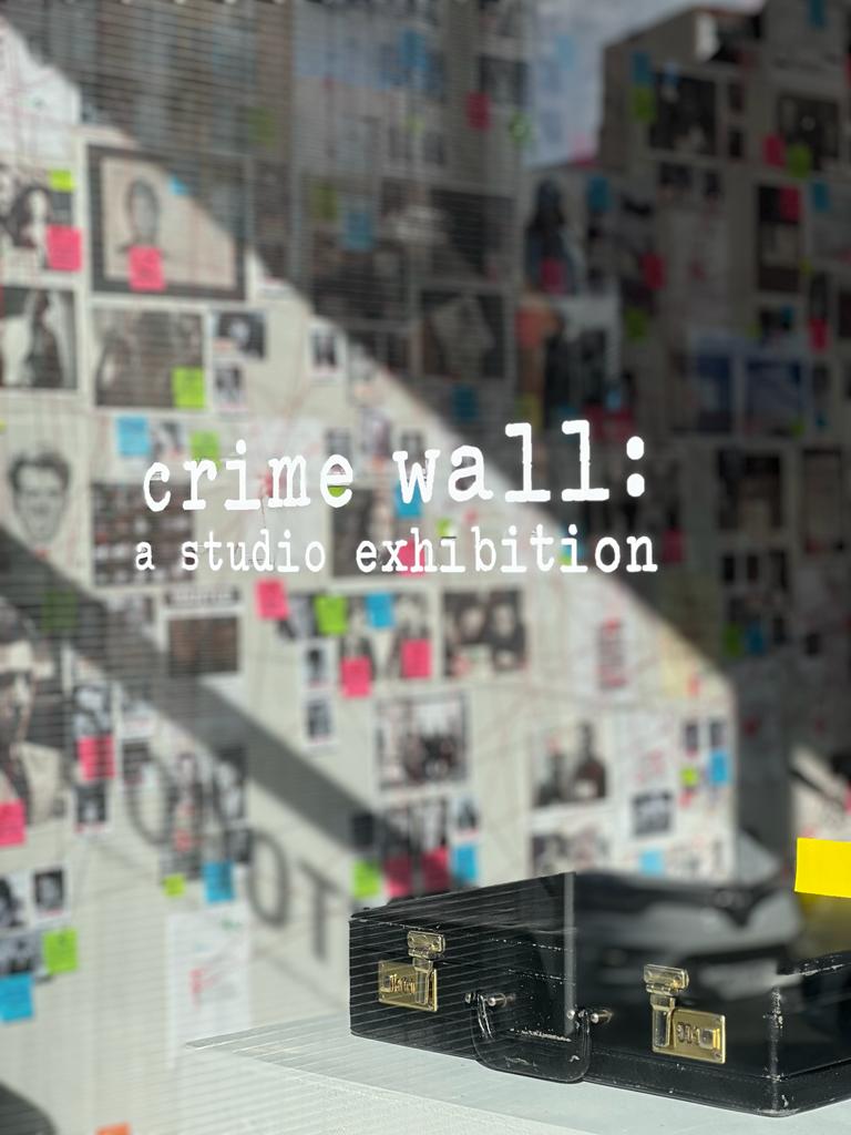 Crime Wall - an interactive exhibition by Dorothy
