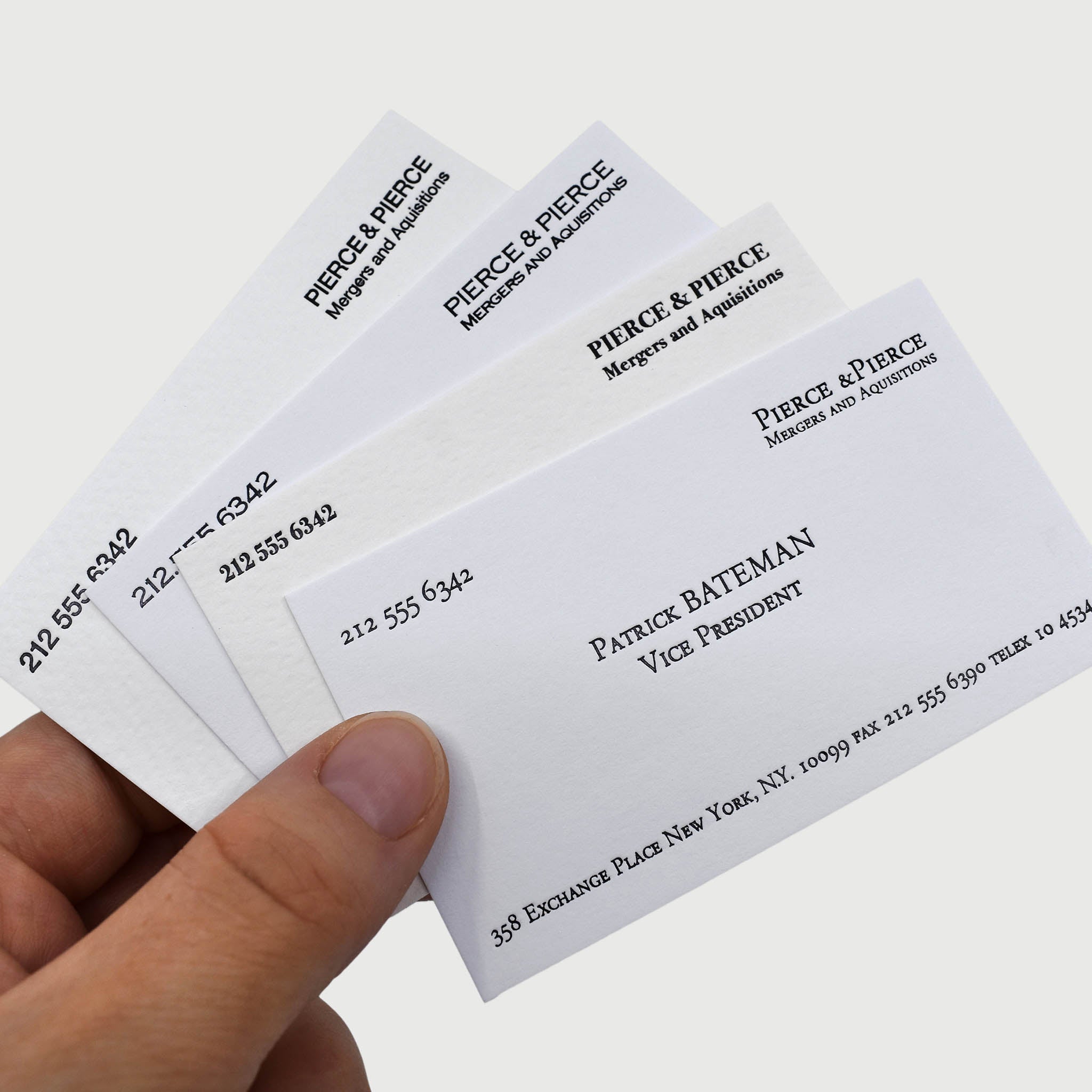 Business as Unusual: Set of Calling Cards - American Psycho
