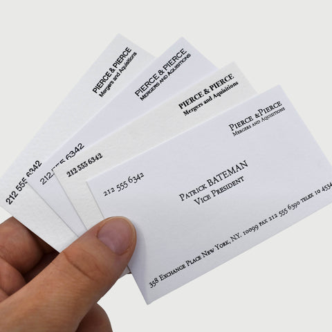 Business as Unusual: Set of Calling Cards - American Psycho