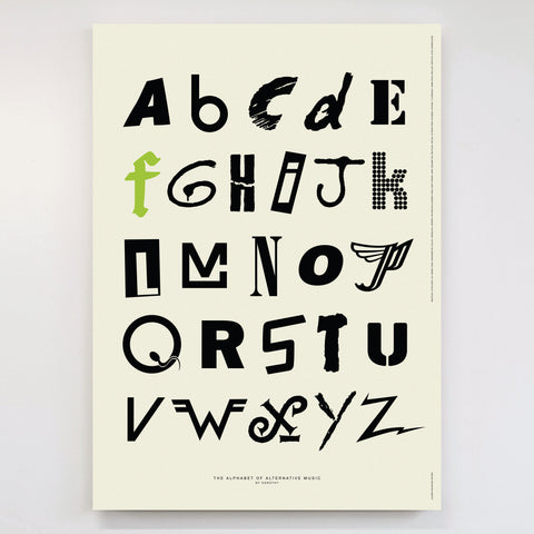 Alphabet of Alternative Music - Original Open Edition