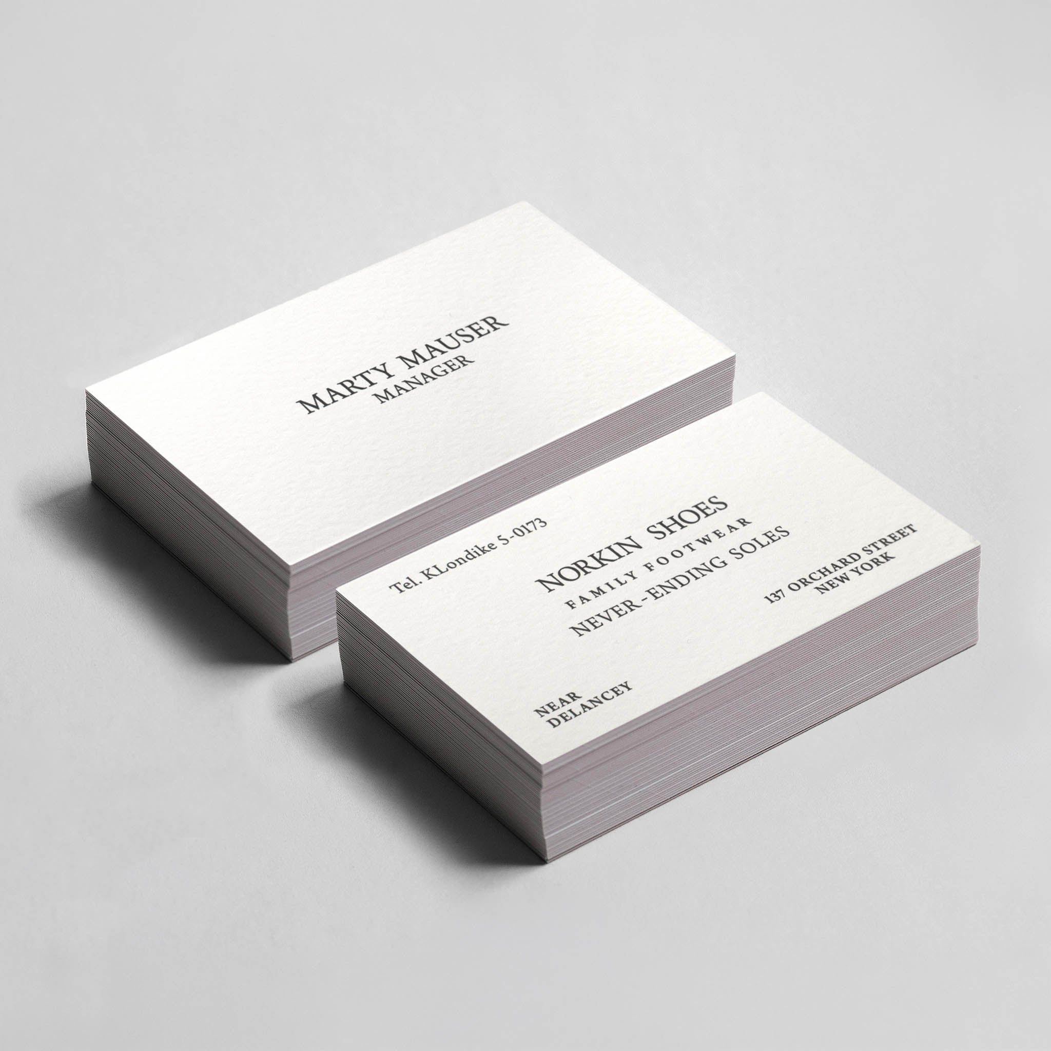 Business as Unusual: Individual Calling Card - Marty Supreme