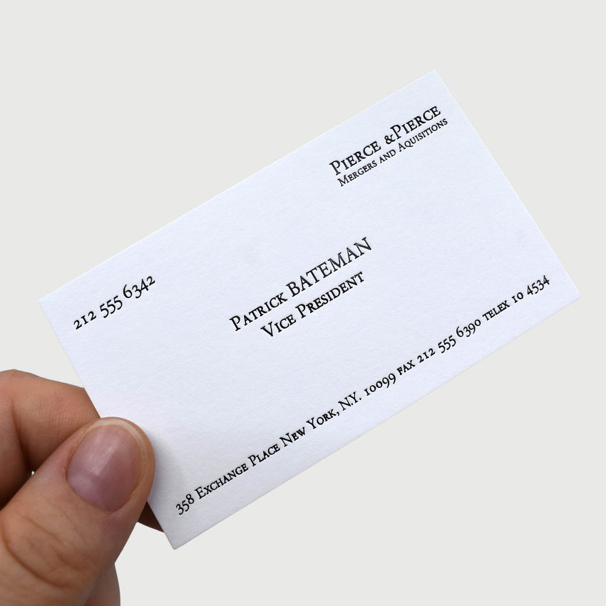 Business as Unusual: Set of Calling Cards - American Psycho