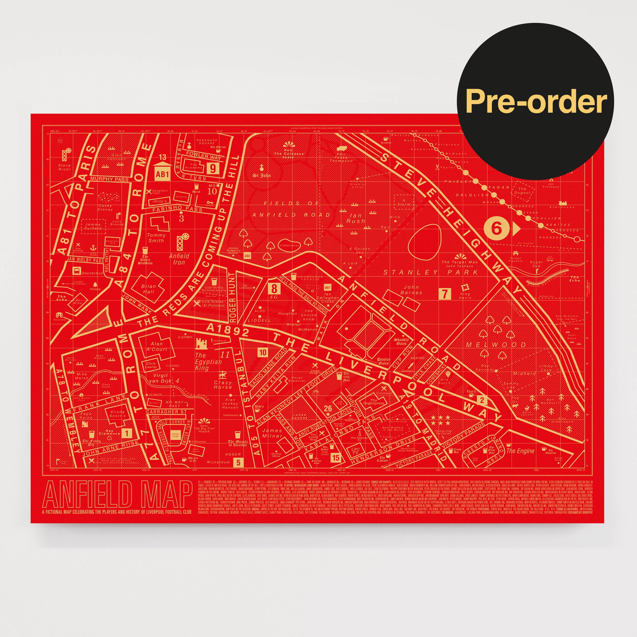 Anfield Map - Original Open Edition