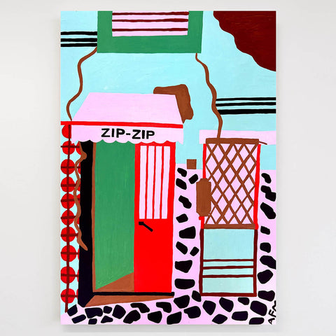 Le Zip Zip - Orignal Acrylic Painting