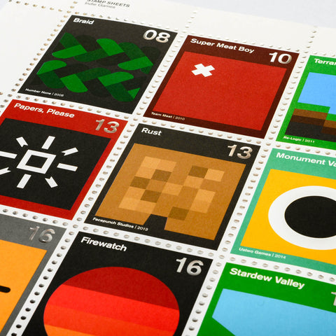 Stamp Sheets: Indie Video Games
