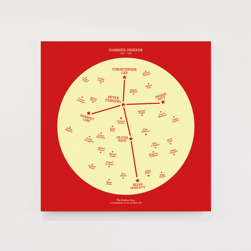 Mini Horror Star Charts - Glow in the Dark Special Editions