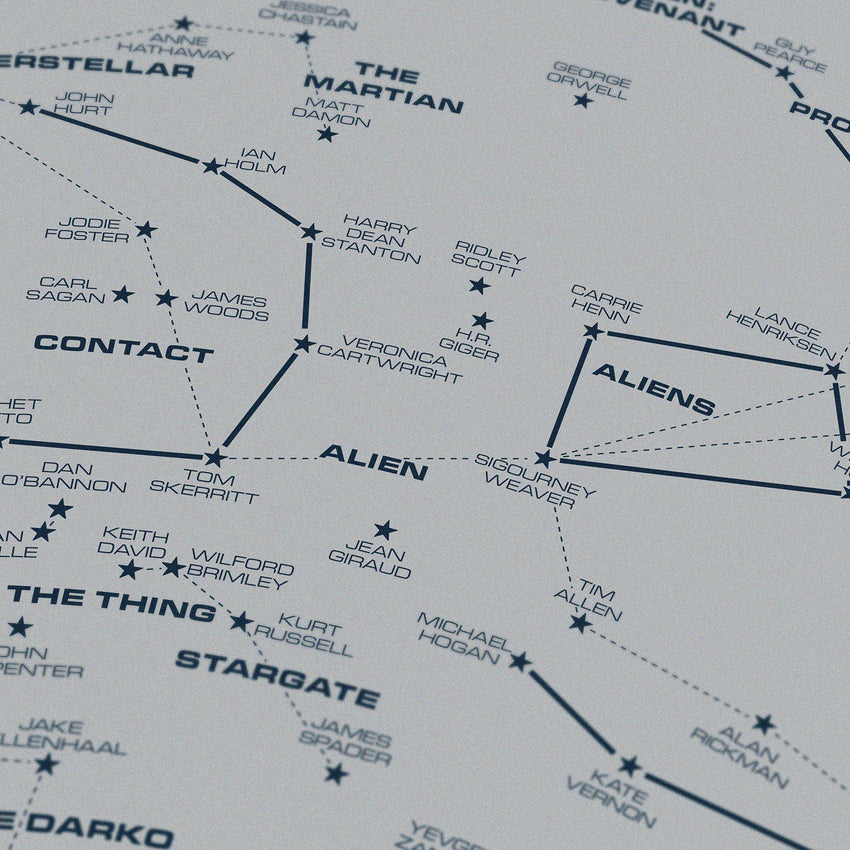Science Fiction Star Chart - Original Open Edition