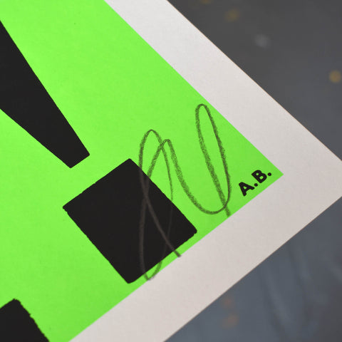 Anthony Burrill - Joy! Pure Joy! (Green) Signed Limited Edition