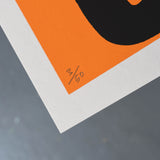Anthony Burrill - Joy! Pure Joy! (Orange) Signed Limited Edition