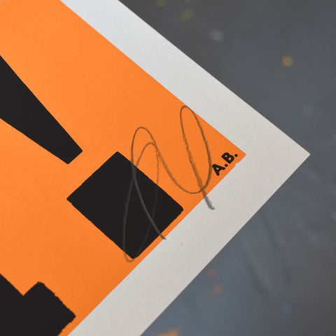 Anthony Burrill - Joy! Pure Joy! (Orange) Signed Limited Edition