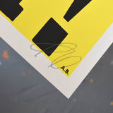 Anthony Burrill - Joy! Pure Joy! (Yellow) Signed Limited Edition