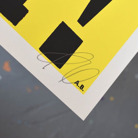 Anthony Burrill - Joy! Pure Joy! (Yellow) Signed Limited Edition