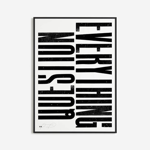 Anthony Burrill - Question Everything Open Edition