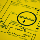 acid house music timeline of artists and venues print