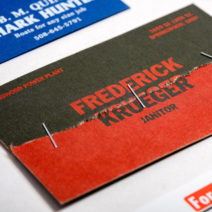 Freddie Kruger Business Card