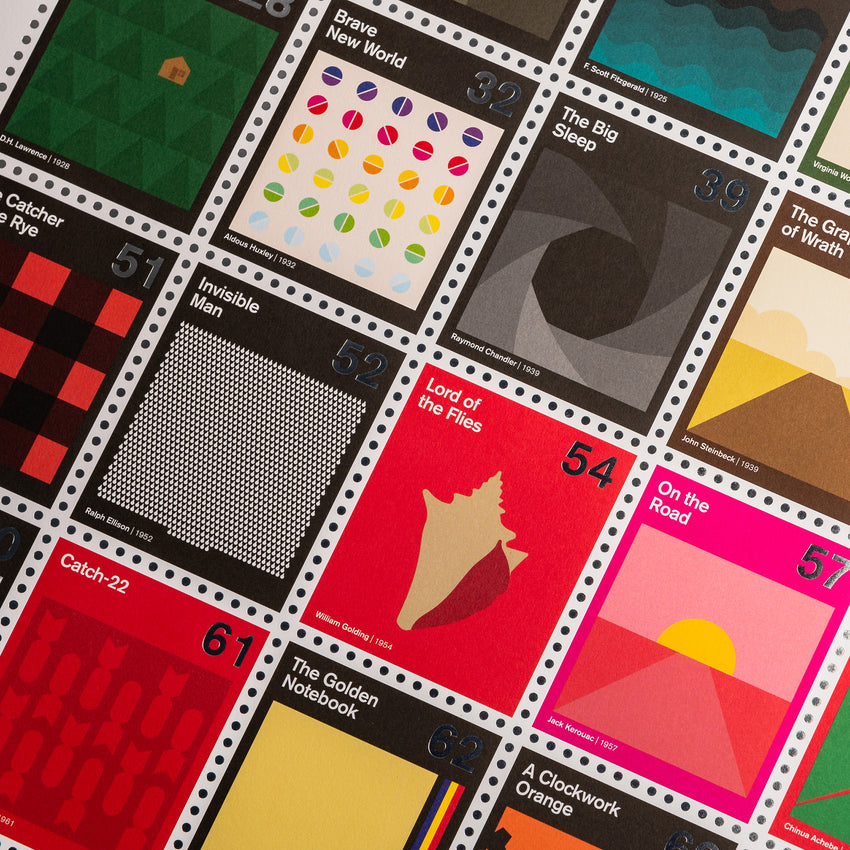 Stamp Book Pattern Stamp Books: Modern Classics - Print for book lovers – Dorothy