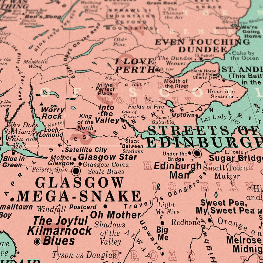 U.K. and Ireland Song Map - Open Edition