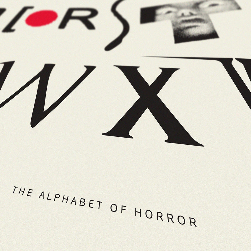 Alphabet of Horror Print for Horror Movie Lovers