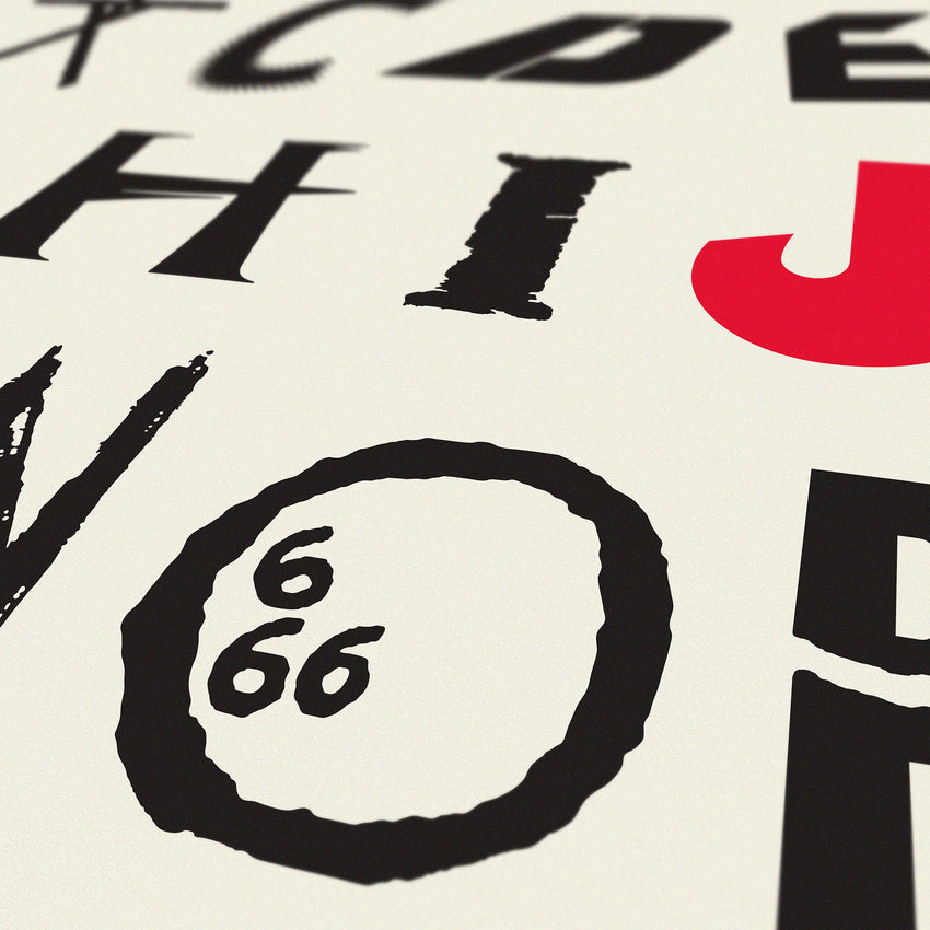 This new A-Z poster is made up entirely of letters from classic horror film titles
