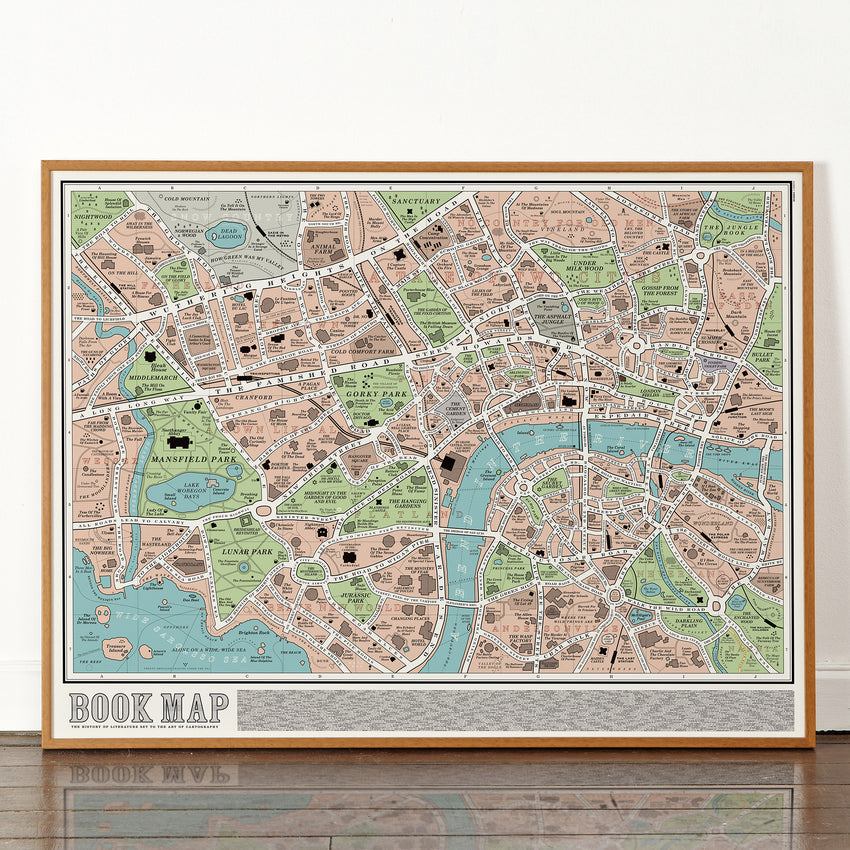 Literature Map Of London