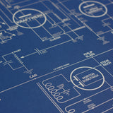 electronic music Blue print