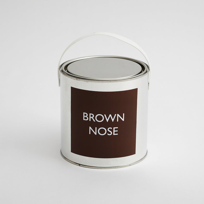 Brown Nose Paint Tin Art