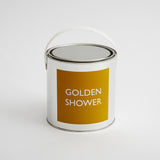 Golden Shower Paint Tin Art