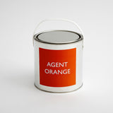 Agent Orange Paint Tin Art