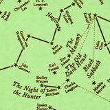 Detail of Horror Star Chart - Glow in the Dark Poster