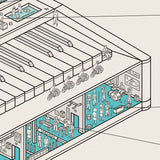 Minimoog synth artwork