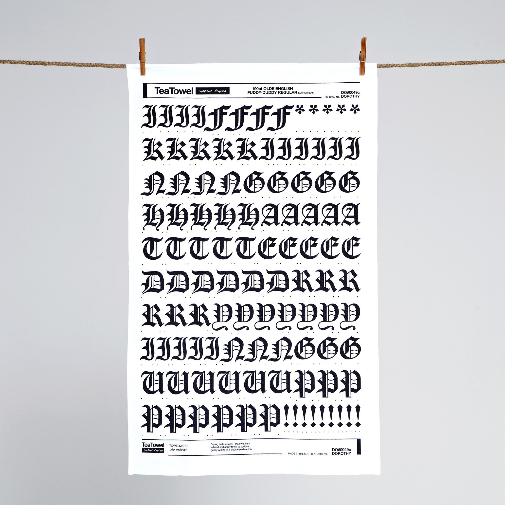 My Type of Tea Towel: Fuddy-Duddy Regular