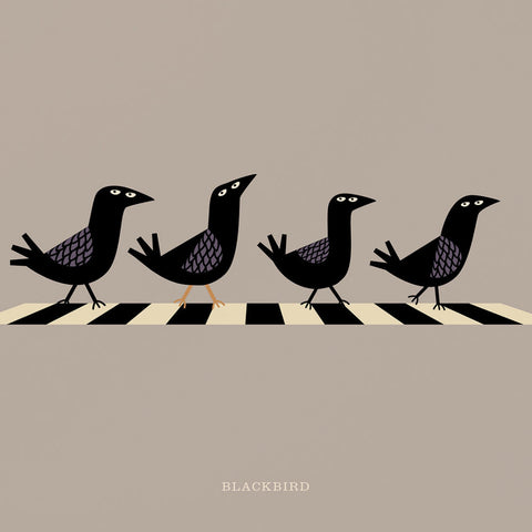 Rock 'N' Roll Zoo: Blackbird - 12" Print