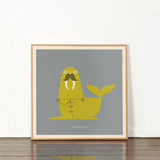 Rock 'N' Roll Zoo: I Am the Walrus - 12" Print