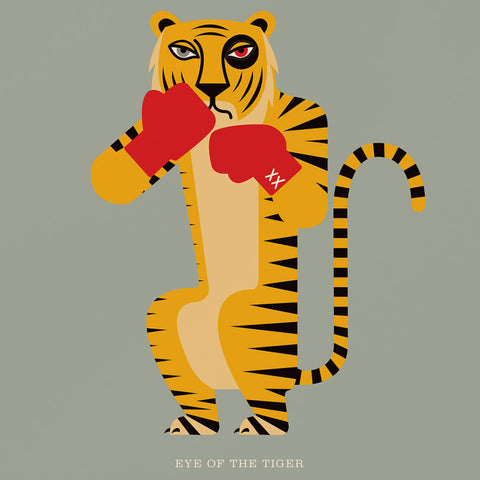 Rock 'N' Roll Zoo: Eye of the Tiger - 12" Print