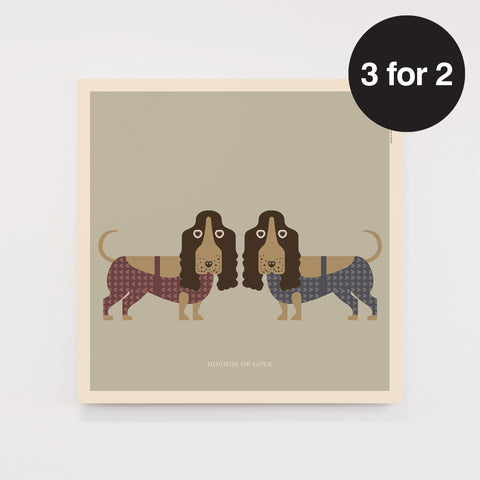 Rock 'N' Roll Zoo: Hounds of Love - 12" Print