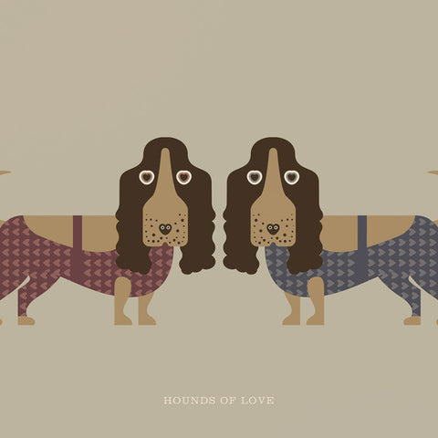 Rock 'N' Roll Zoo: Hounds of Love - 12" Print