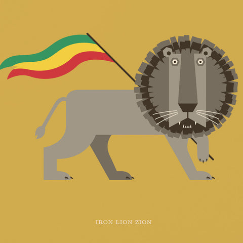 Rock 'N' Roll Zoo: Iron Lion Zion - 12" Print