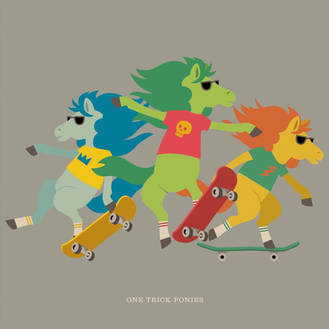 Rock 'N' Roll Zoo: One Trick Ponies - 12" Print