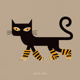 Rock 'N' Roll Zoo: Tiger Feet - 12" Print