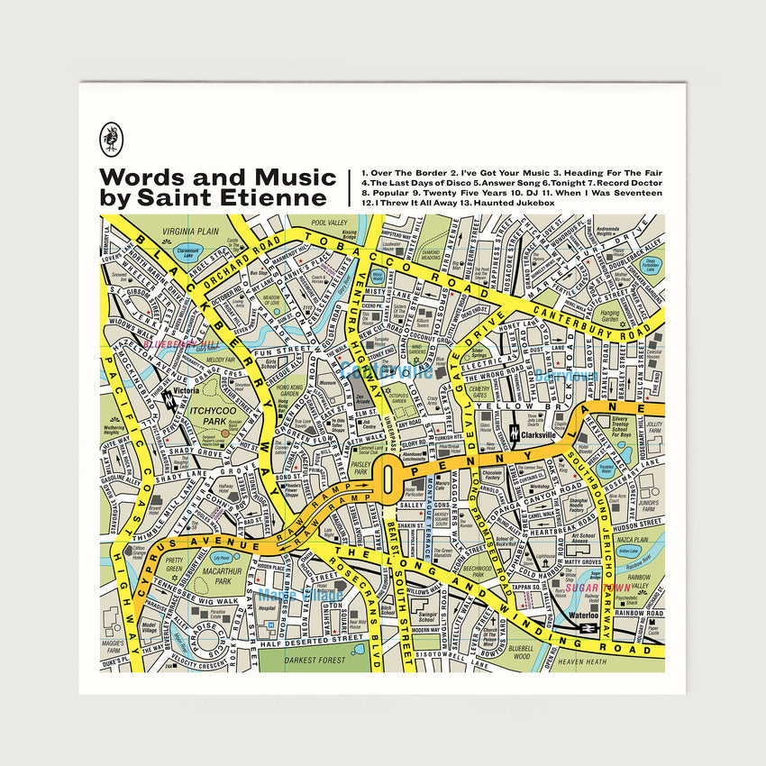 Words and Music by Saint Etienne - Album Cover for Heavenly Records and Universal