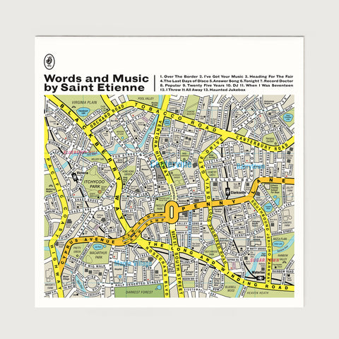 Words and Music by Saint Etienne - Album Cover for Heavenly Records and Universal
