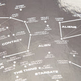 Science Fiction Star Chart - Reflective Silver Limited Edition