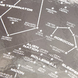 Science Fiction Star Chart - Reflective Silver Limited Edition