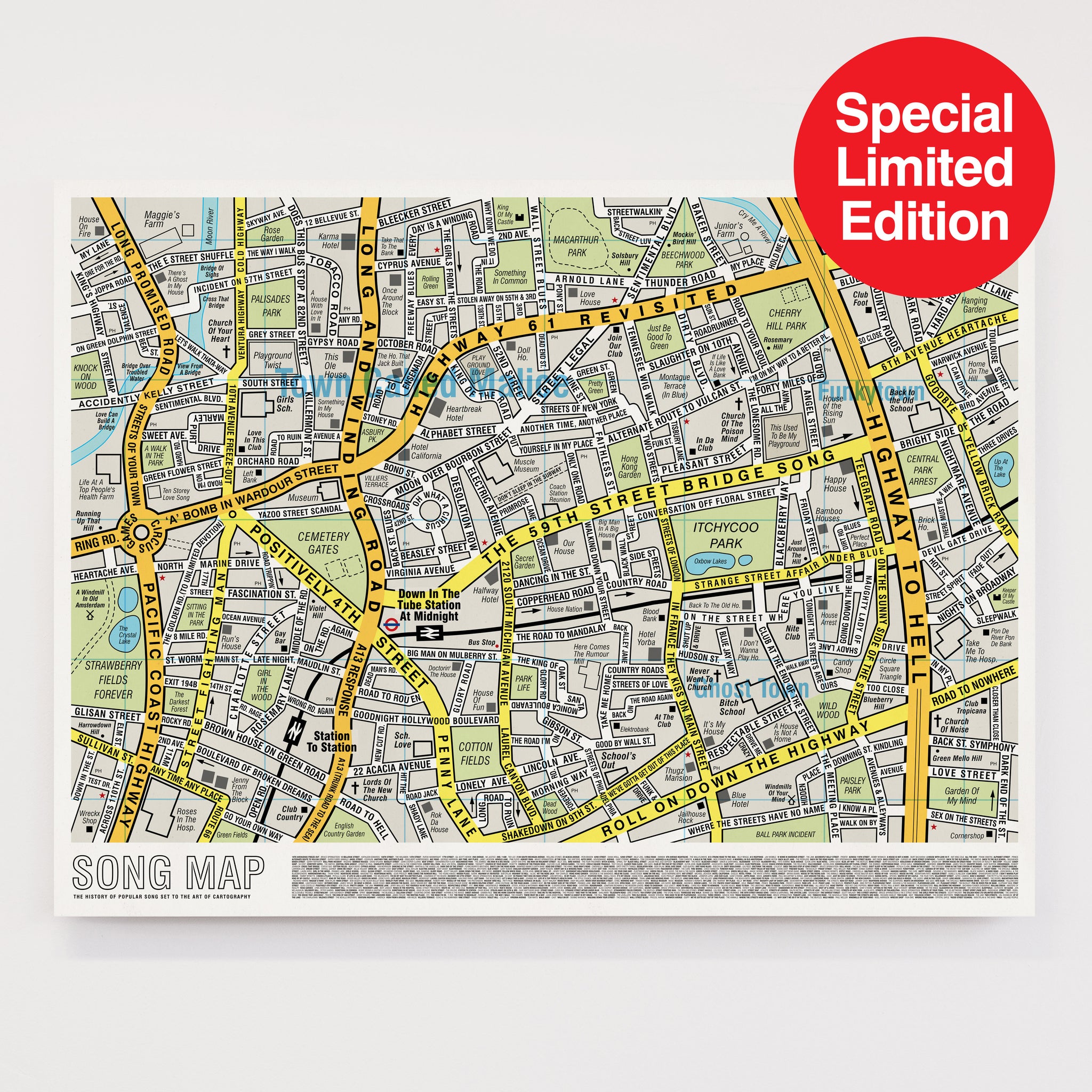 Song Map - Special Edition Large Format