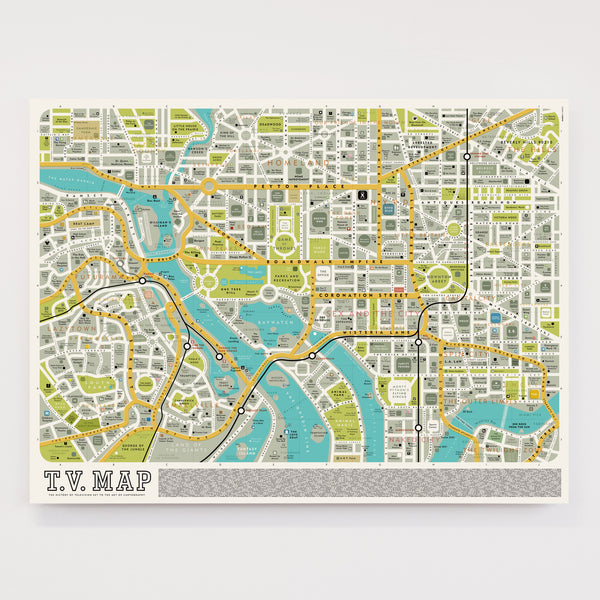 TV Map - Street Map Made Up Entirely From TV Programmes – Dorothy